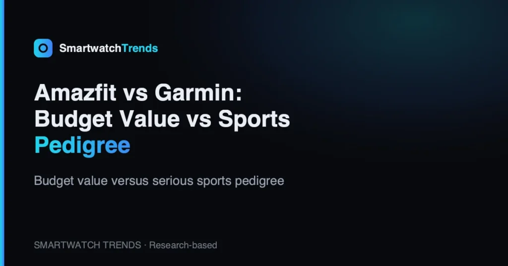 Amazfit vs garmin