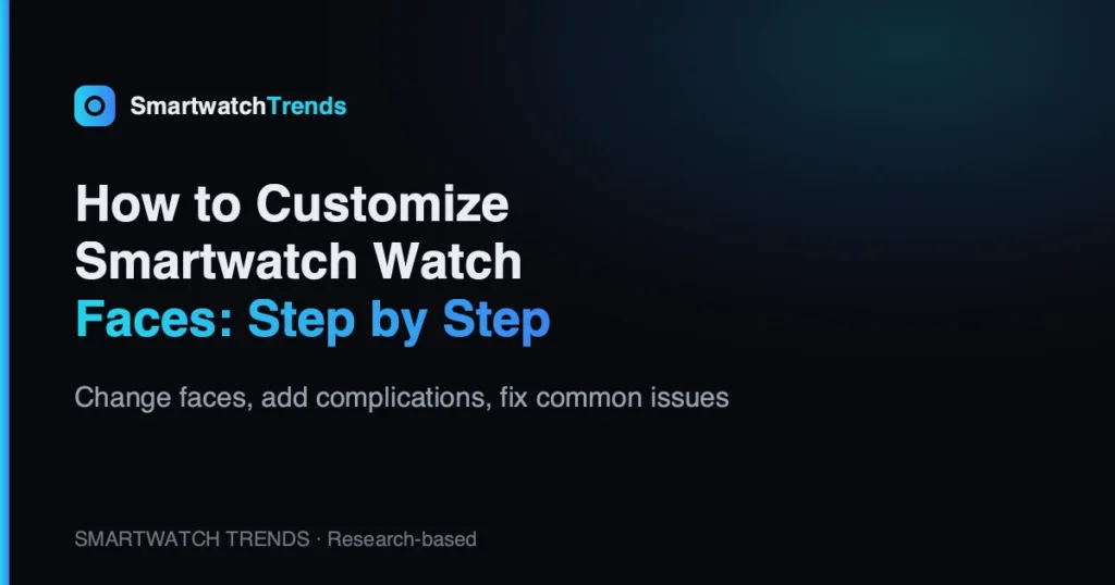 How to customize smartwatch watch faces