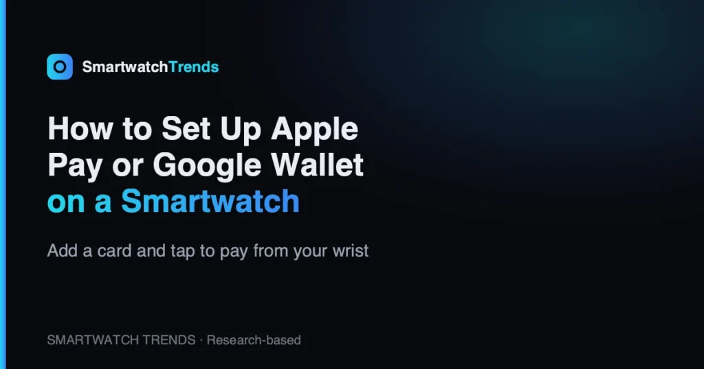 How to set up contactless payments on a smartwatch