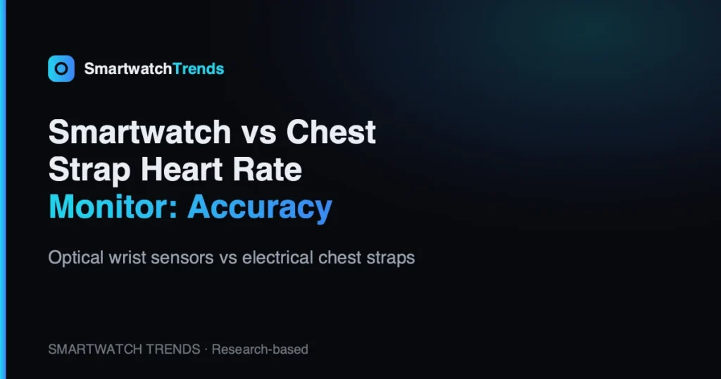 Smartwatch vs chest strap heart rate monitor accuracy