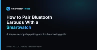 How to pair bluetooth earbuds with a smartwatch