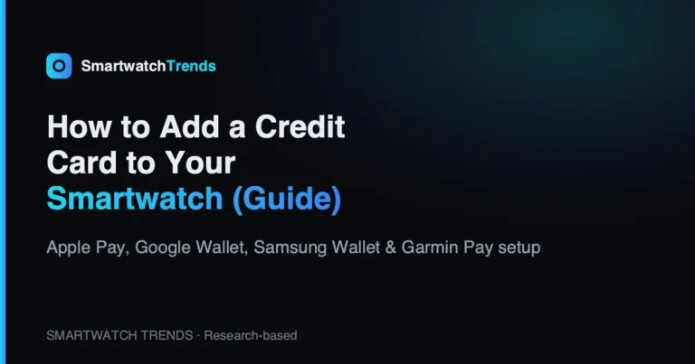 Mp how to add a credit card to your smartwatch contactless payments