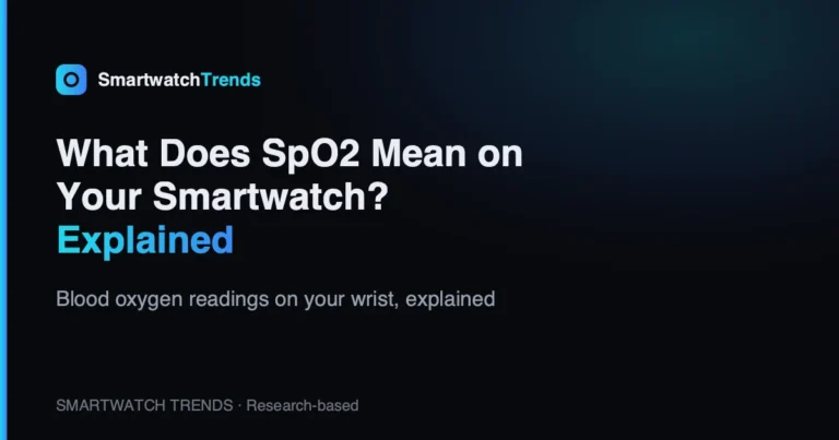 Mp what does spo2 mean on a smartwatch